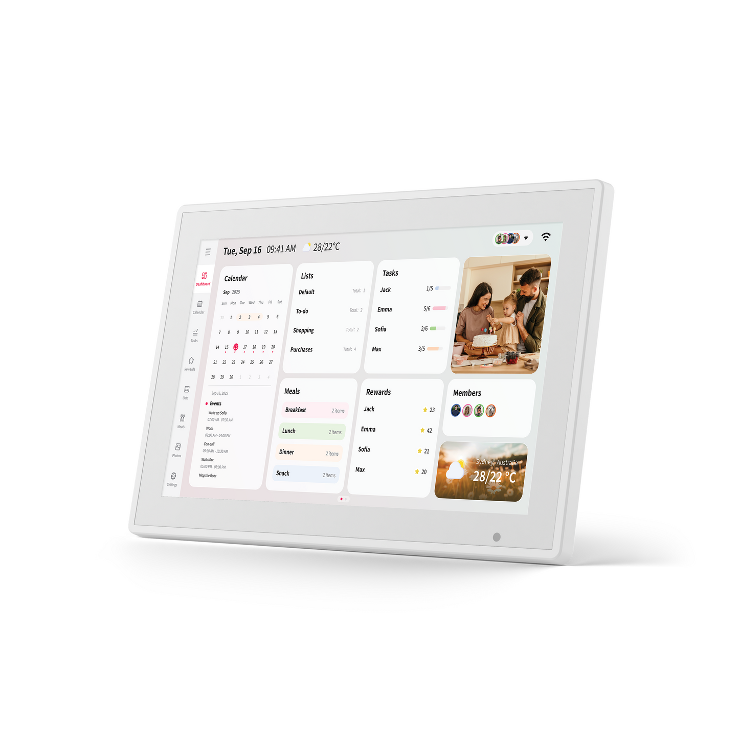 Fotostream 10.1” Digital E Calendar & Photo Frame