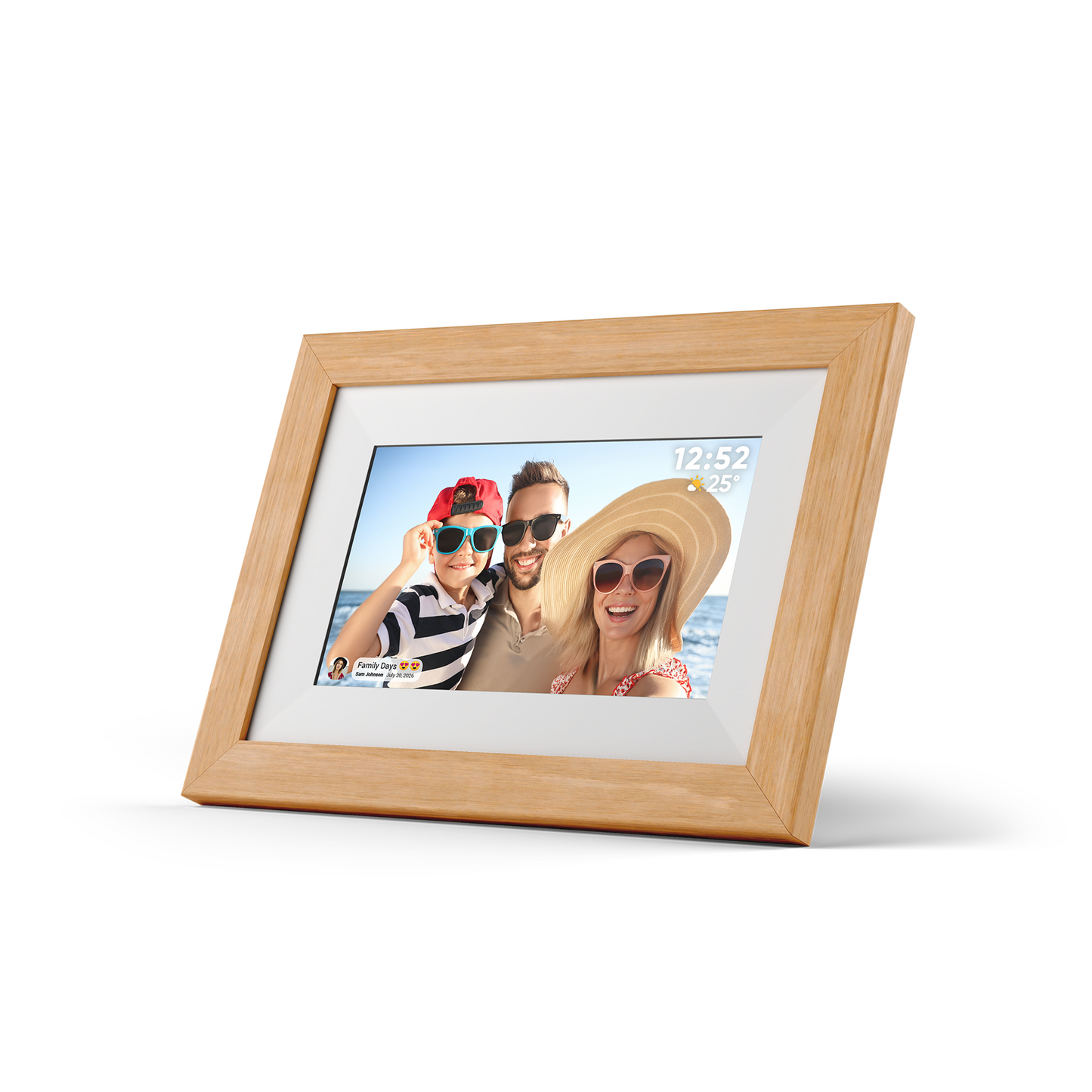 7” Wi-Fi Digital Photo Display with 3 switchable frames