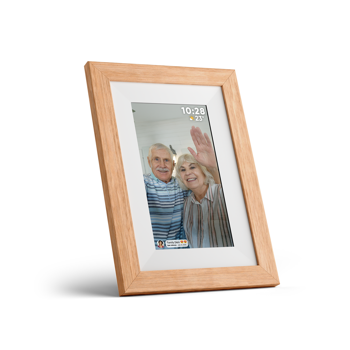 7” Wi-Fi Digital Photo Display with 3 switchable frames