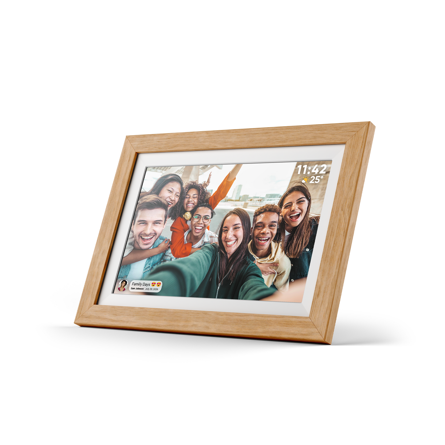 10.1” Wi-Fi Digital Photo Display with 3 switchable frames
